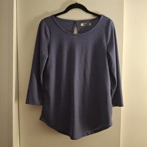 Xersion Women's Long Sleeve Top in Deep Blue